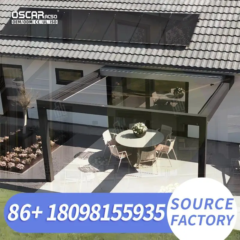 Custom Size Outdoor Aluminum Louvered Pergola High Quality Weatherproof Gazebo for Garden Patio Backyard pergola