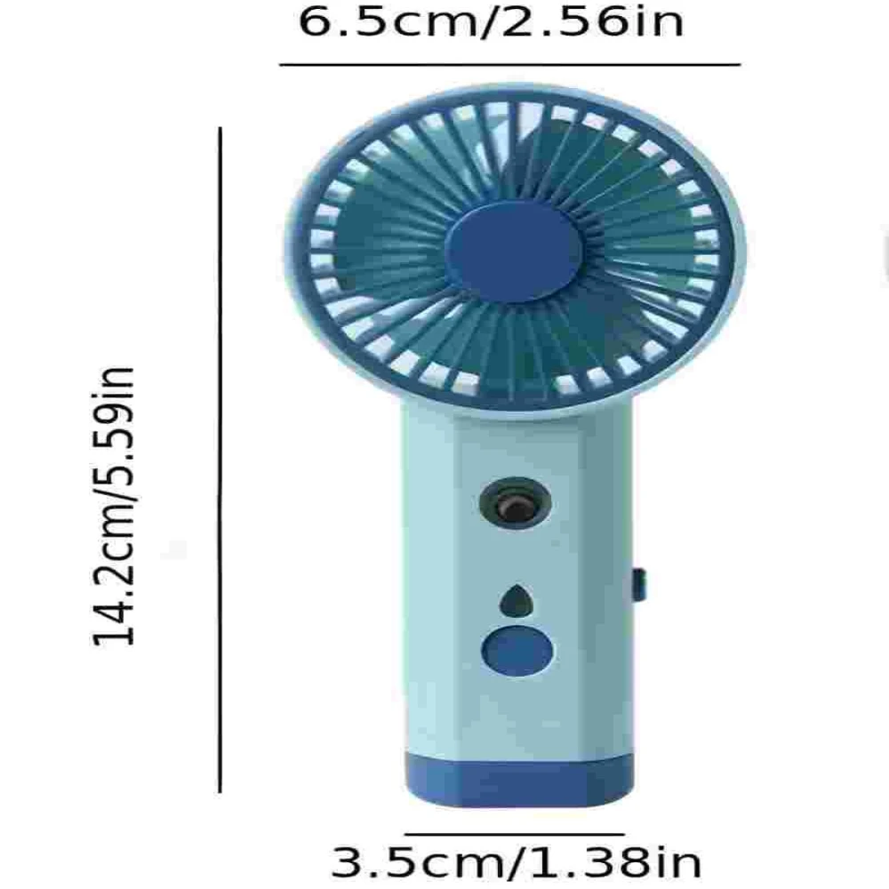 Portable USB Mini Air Cooler & Humidifier with Water Spray, Quiet Operation, Rechargeable for Office, Travel, Outdoor, Home Use,