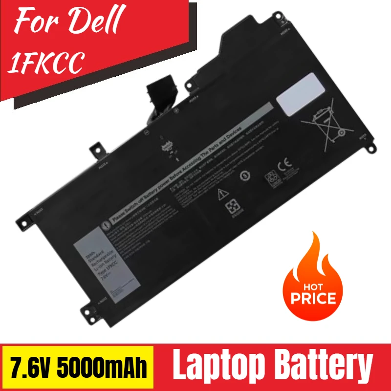 

1FKCC аккумулятор для ноутбука 7,6 В 5000 мАч для ноутбука Dell Latitude 7200/7210 серии 2-в-1 0D9J00 09NTKM 9NTKM 0KWW4 новый высокое качество