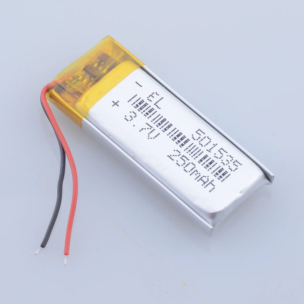 10ชิ้น/ล็อต 501535   3.7V 250mAh แบตเตอรี่ลิเธียมลิเธียมโพลิเมอร์แบบชาร์จไฟได้