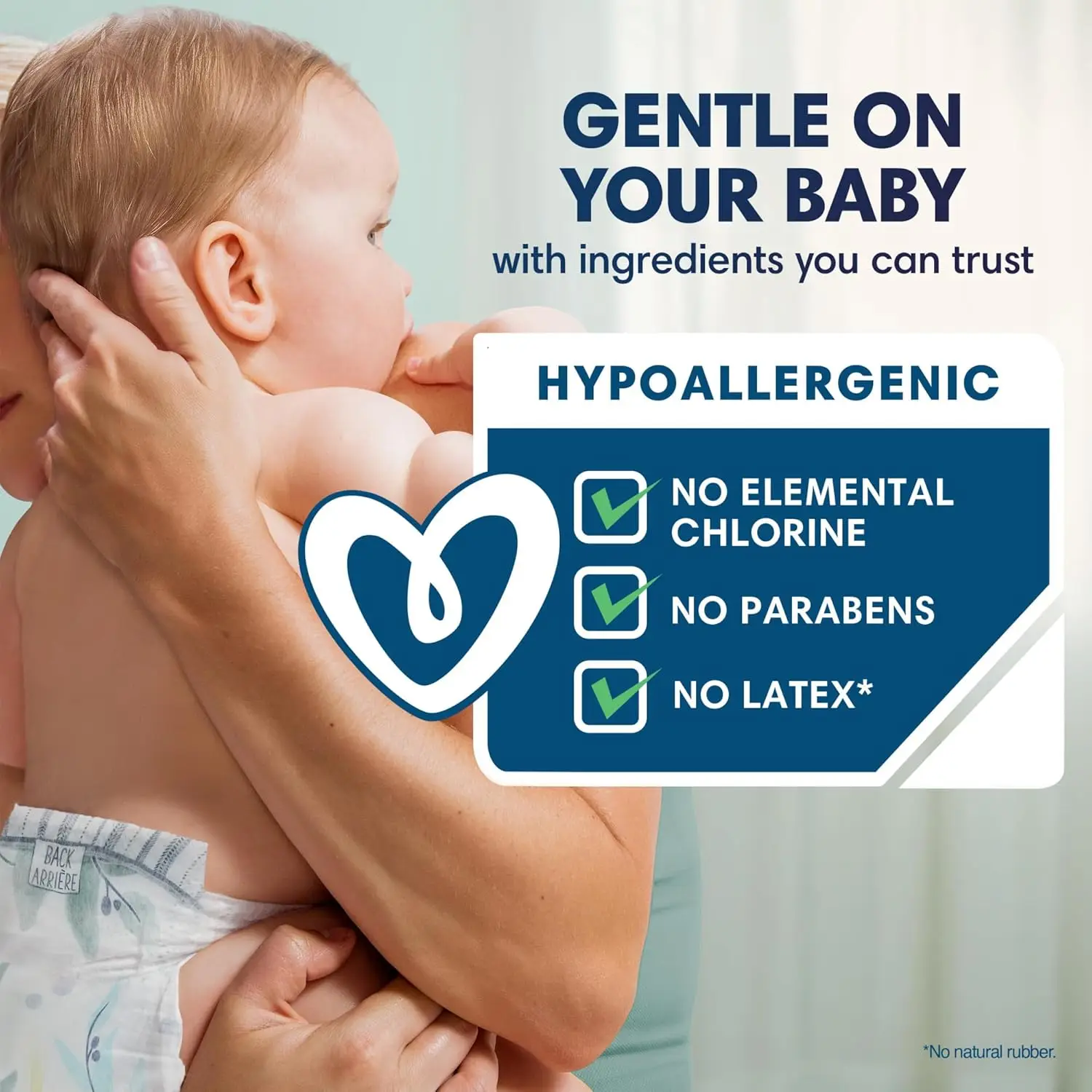 حفاضات أطفال بيور بروتشن، مقاس 4، عدد 150، مقاومة للتسرب حتى 100%، حماية ممتازة للبشرة على نباتية، مضادة للحساسية