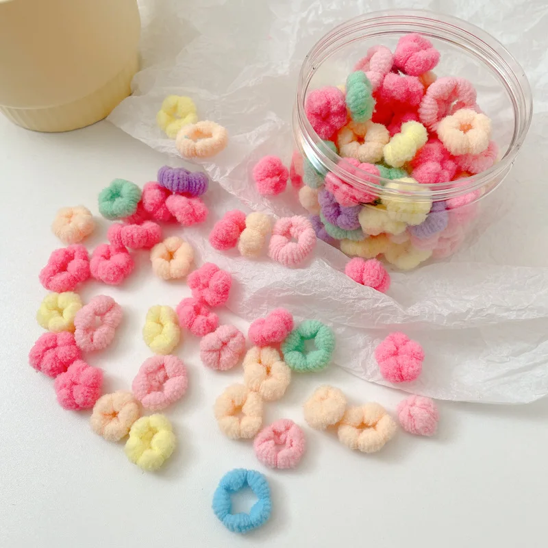 

50 шт./100 шт. новые головные уборы, эластичные резинки для волос, резинки для волос, держатели для хвоста, аксессуары для волос для девочек