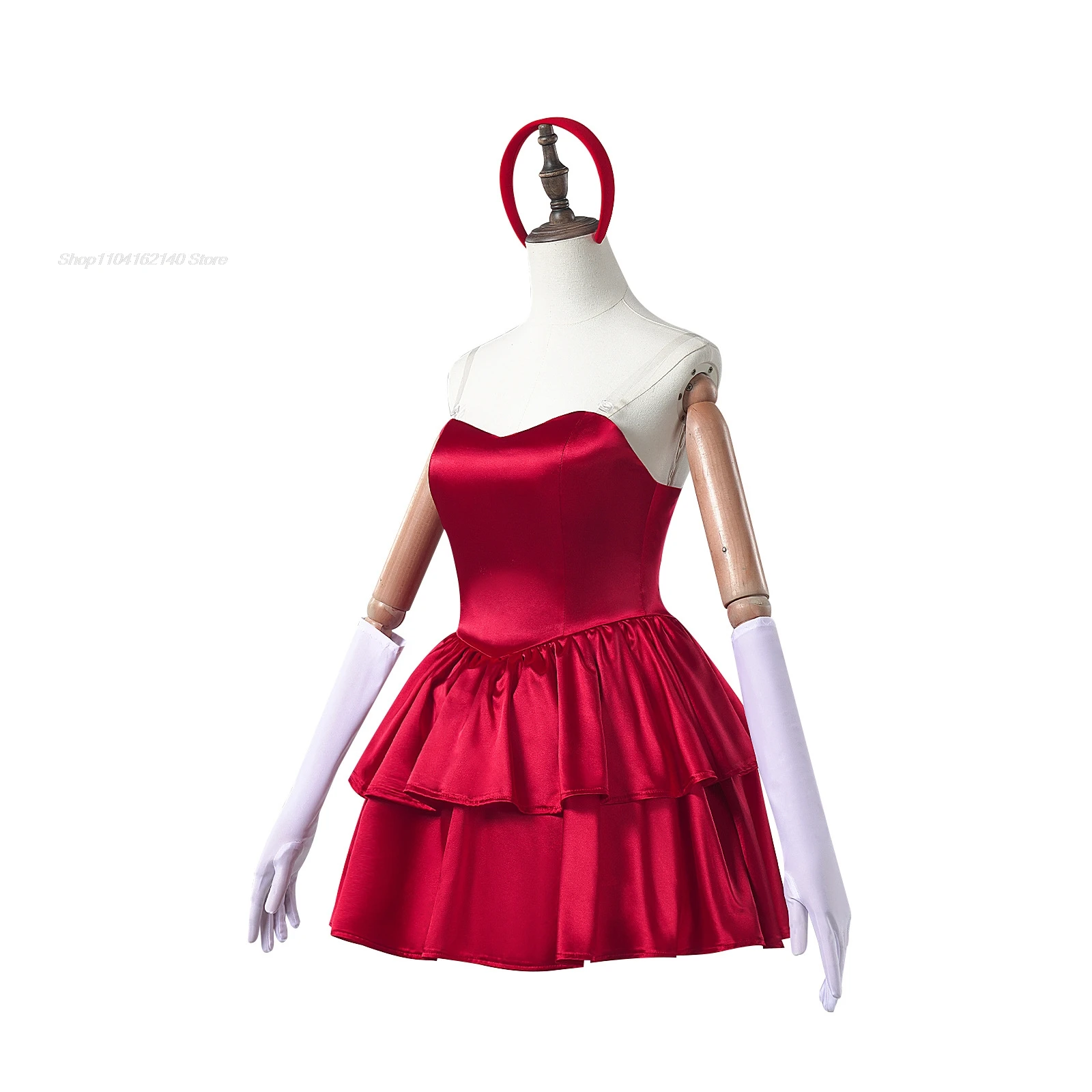 Anime Perfect Movie Blue Mima Kirigoe Rumi Cosplay Kostüme Perücke Rotes Kleid Frauen Halloween Gruselfilm Party Rollenspiel Fancy Outfit