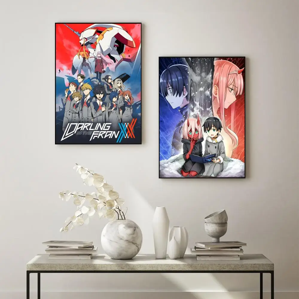ملصق أنيمي D-DARLING الشهير في F-FRANXX متعدد الاستخدامات عالي الدقة مقاوم للماء جدار الفن ديكور ذاتي اللصق لأي مساحة هدية مثالية #5