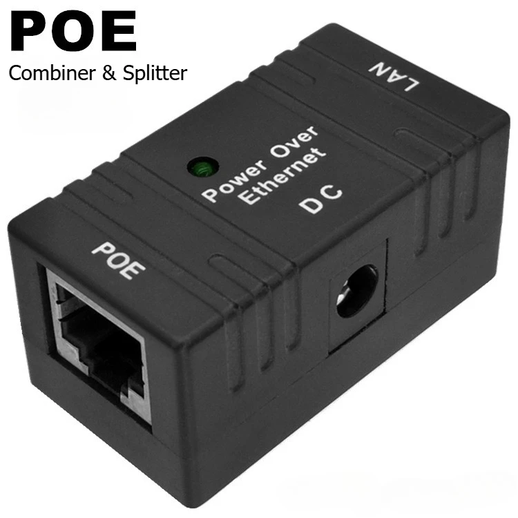 

10M/100Mbp Passive POE Power Over Ethernet RJ-45 Injector Splitter Wall Mount Adapter For CCTV IP Camera Networking Rj45 Plug