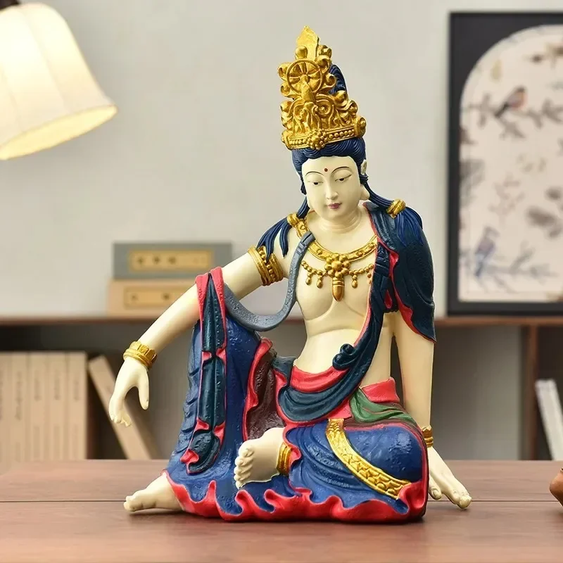 FX-1    chinese style water moon free guanyin bodhisattva ornaments buddha statue sculpture zen tea room entrance decoration