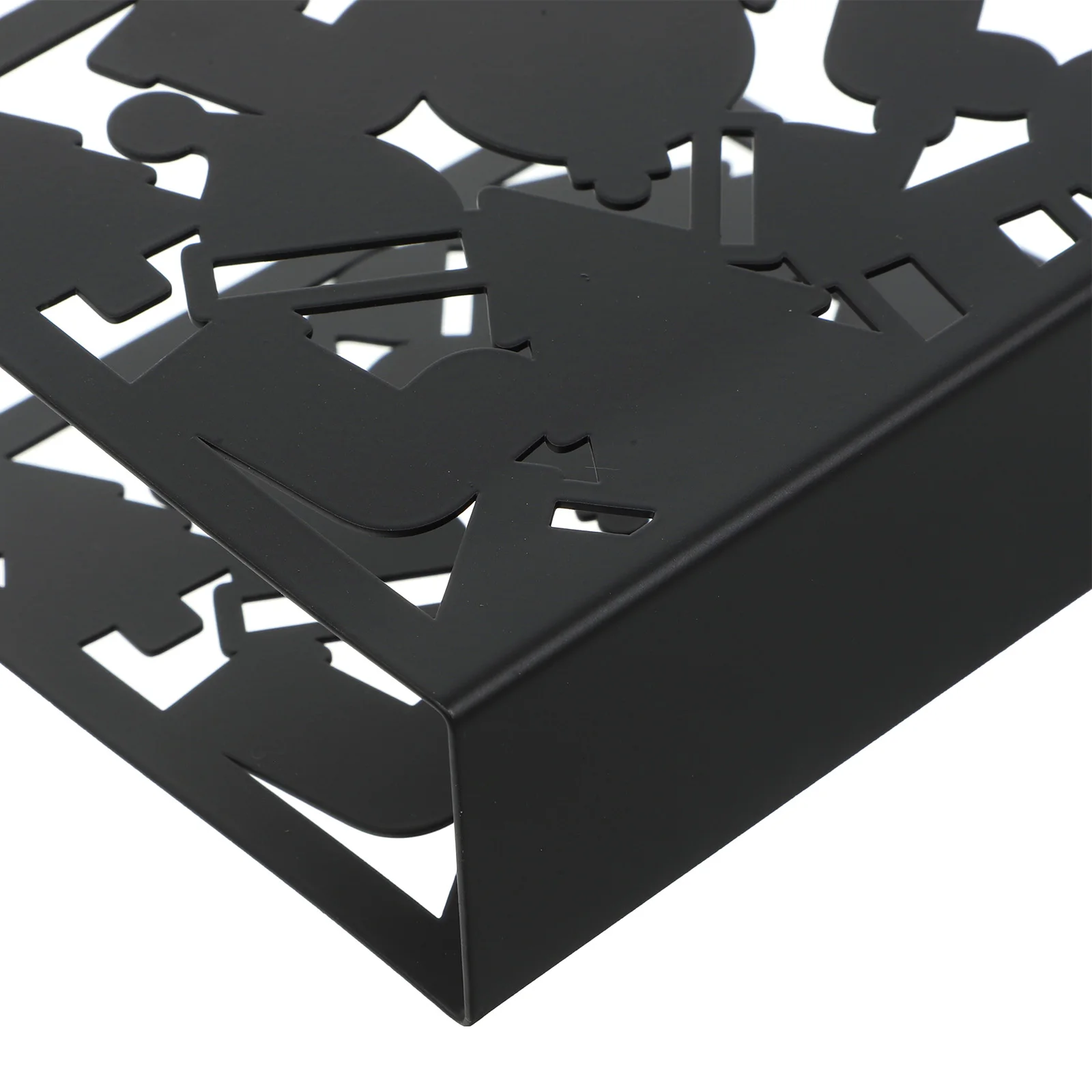 

Metal Napkin Holder Hollow Out Design Freestanding Tissue Holder For Table Cloth Napkins Modern Stand Home Decor Rack Organizer