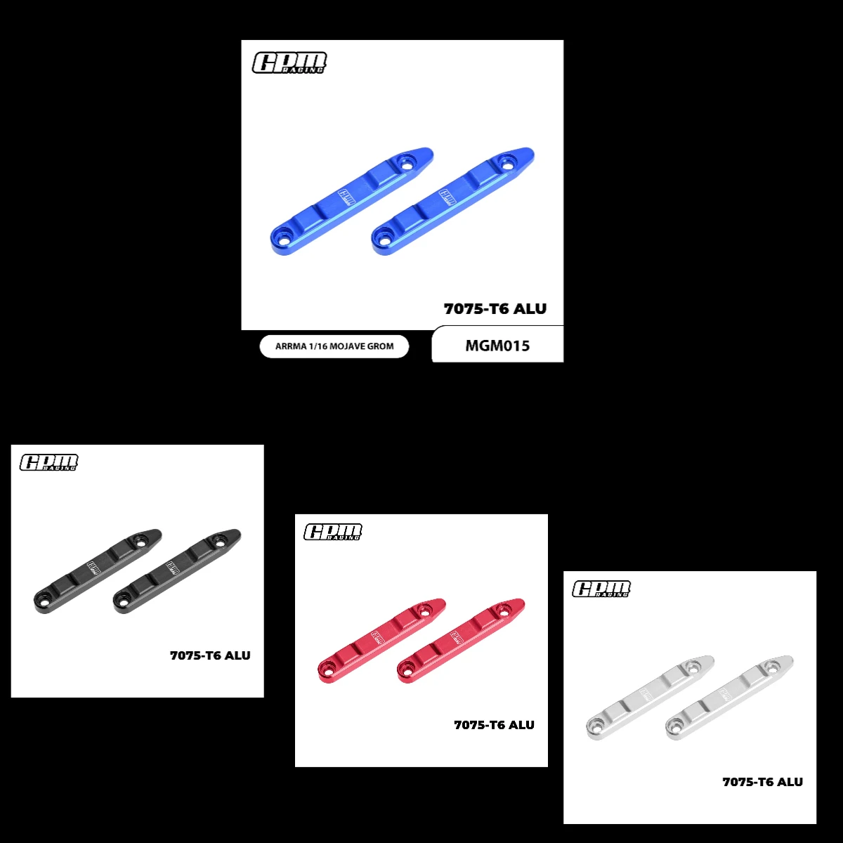 

GPM 7075 Alloy Roof Skid Rail For ARRMA 1/16 Mojave Grom ARA320818