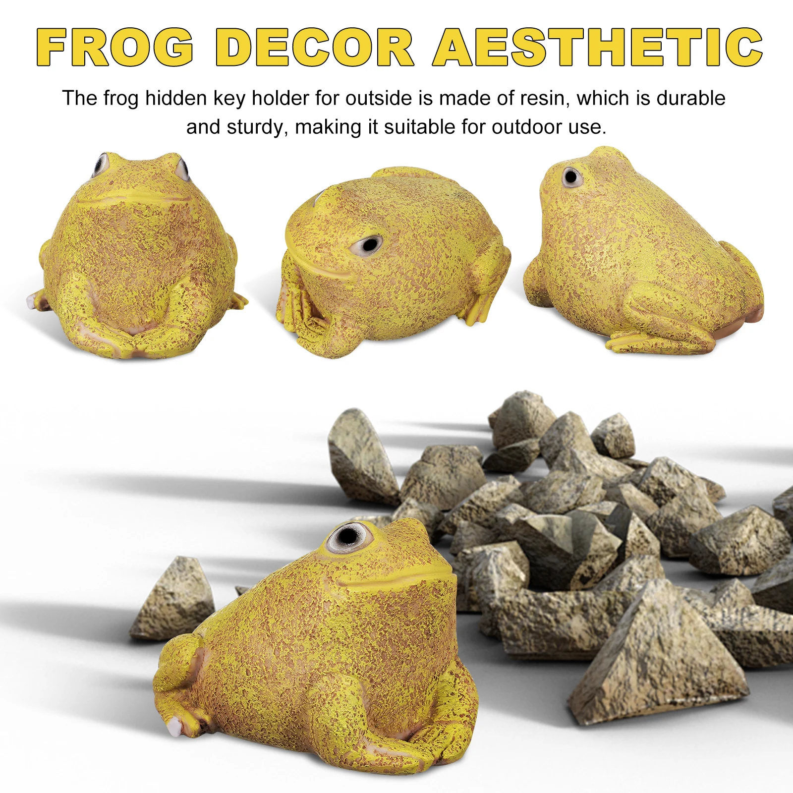 

Frog Hider Resin Outdoor Garden Decoration Creative Key Holder Storage Security Box Outside Key Hiders Frogs For