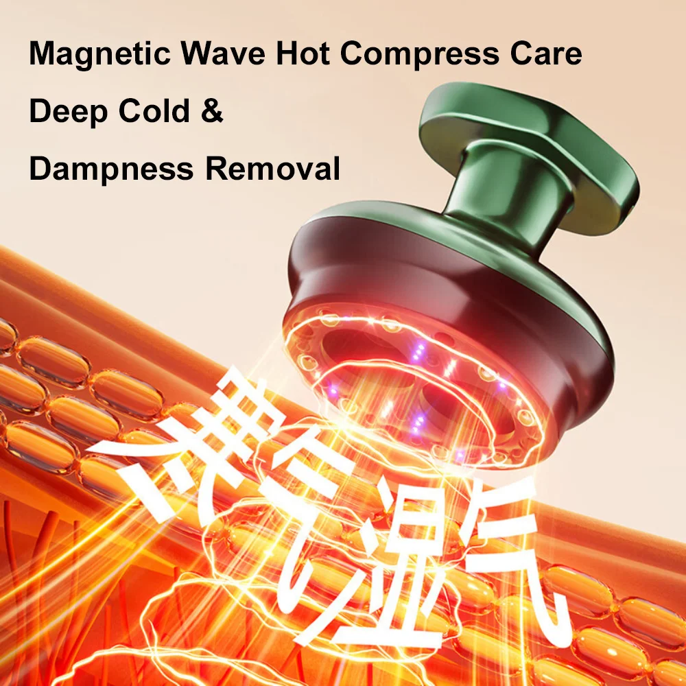 Elektryczny masażer Gua Sha, inteligentny masażer bańkami, wibracyjny masażer do skóry, skrobanie, wyszczuplanie, masażer do drenażu limfatycznego, spalacz tłuszczu