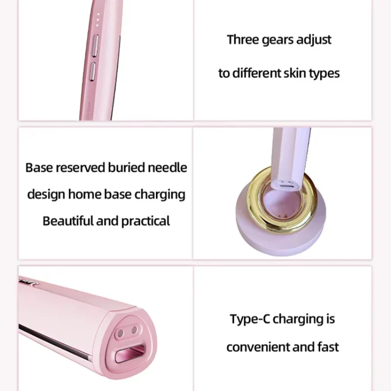 Geavanceerde 360-graden rotatie Toverstaf Oogmassageapparaat Gezichtslifting Schoonheidsapparaat Koud gezicht Oogmassageapparatuur