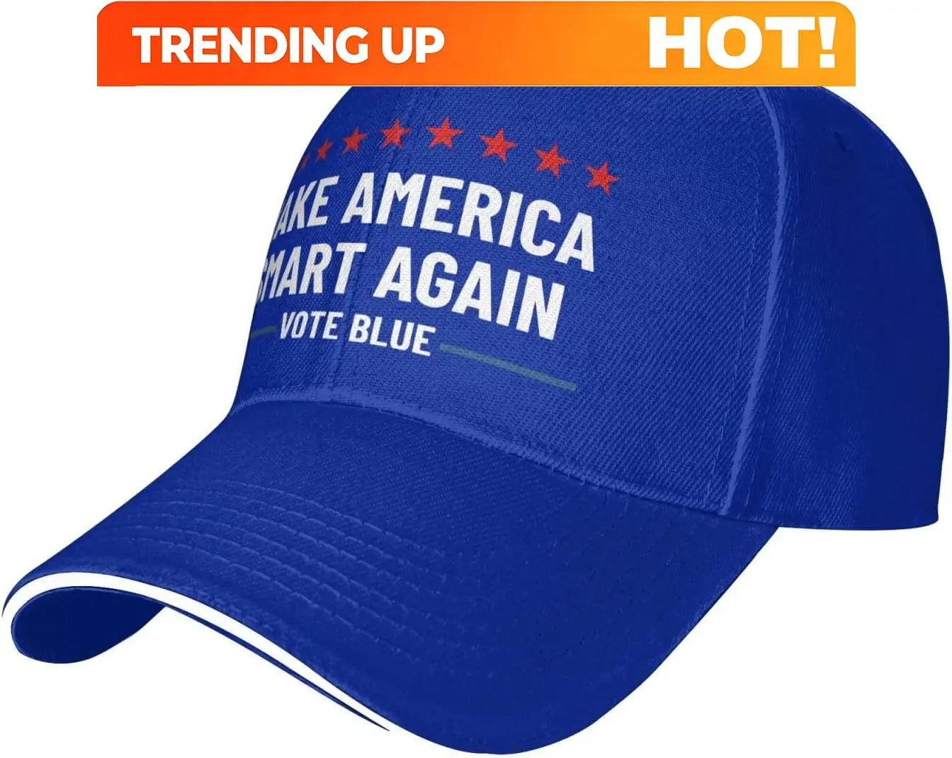 Customization Vote Blue Make America Smart Again Hat Mesh Baseball Cap Trucker Hats