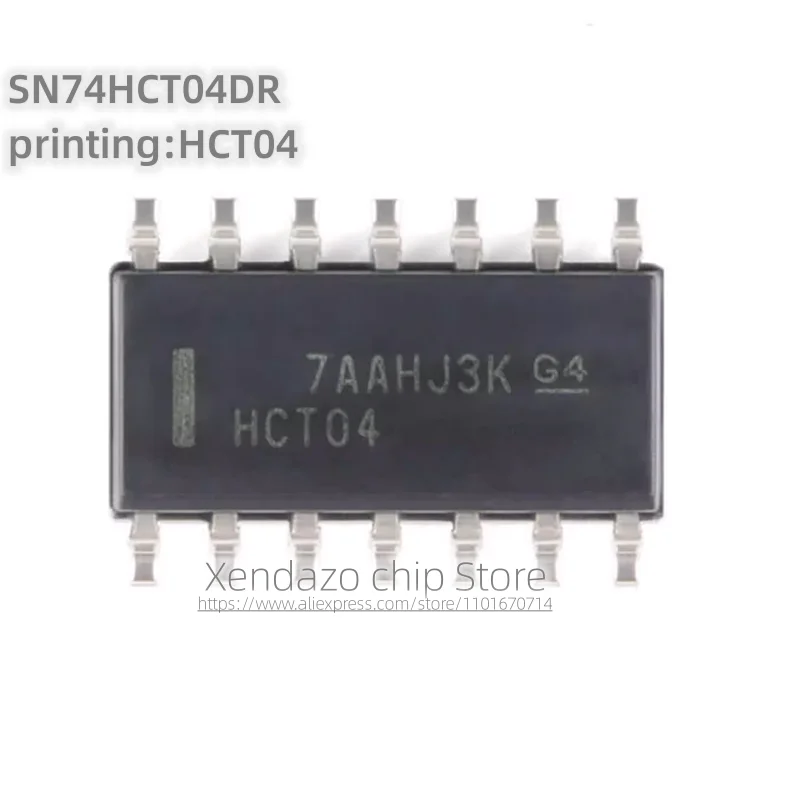 10pcs/lot SN74HCT04DR printing HCT04 SOP-14 package Original genuine Six way inverter SMT logic chip