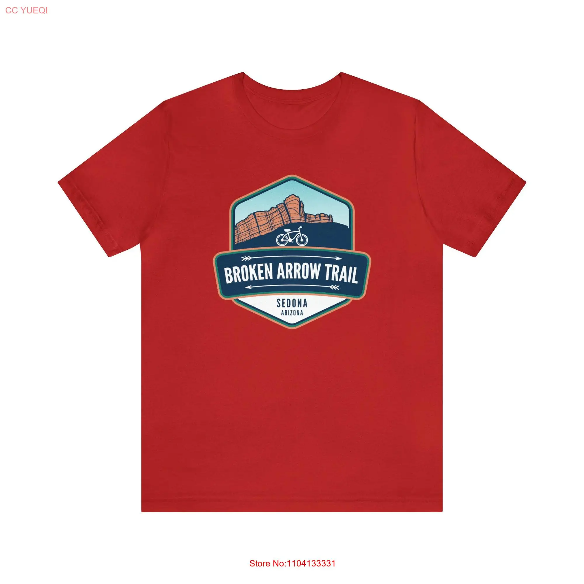 Broken Arrow Trail Sedona Arizona Jersey Kurzarm T Shirt Geschenk für Wanderer long or short sleeves