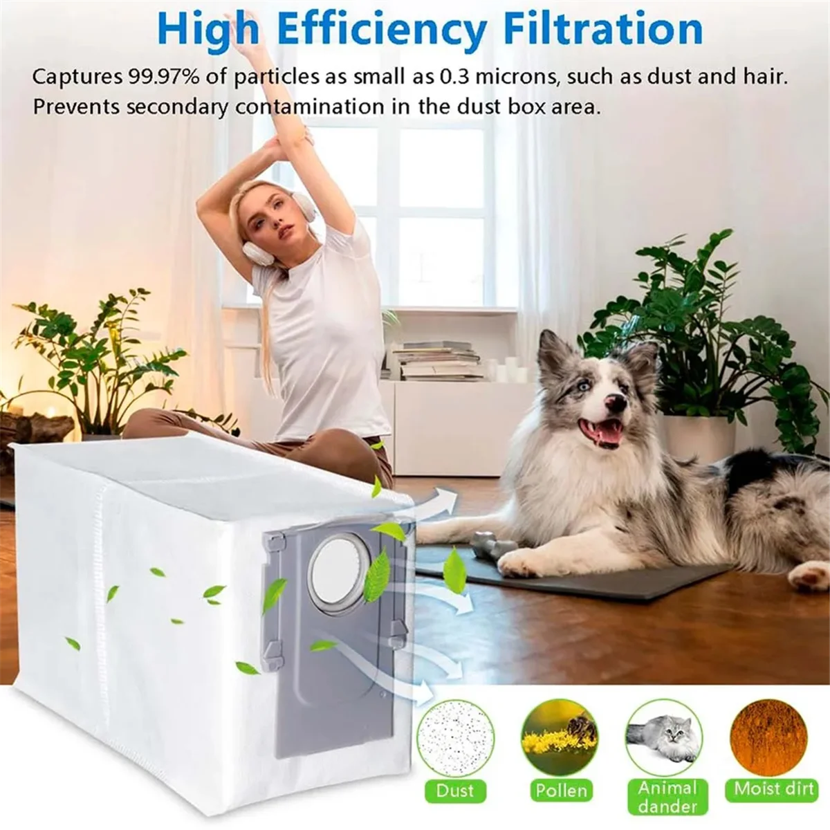 FZFZ ダストバッグ Q Qrevo マスター Qrevo MaxV Qrevo Pro Qrevo S パーツ モップクロス モップパッド ラグアクセサリー