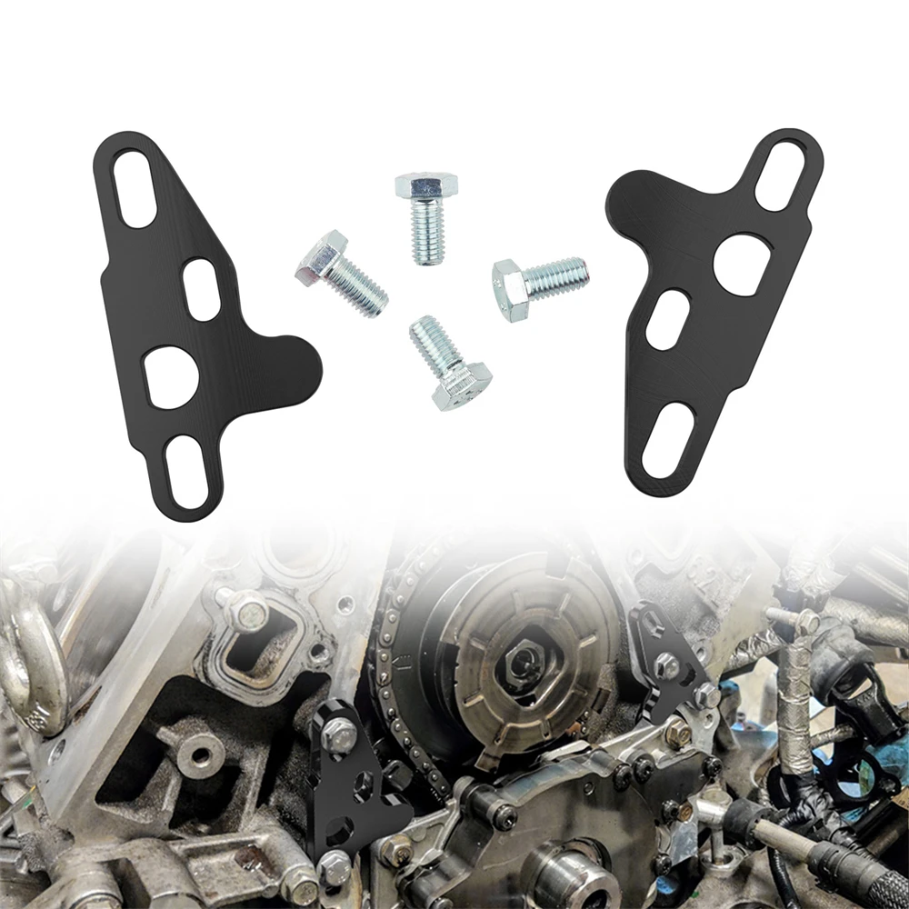 2PC Oil Pump Alignment Girdle Brace Kit,Billet Aluminium CNC Machined Oil Pump Guide Hold Down Tool for GM Gen V LT1 LT4 LT5 L83