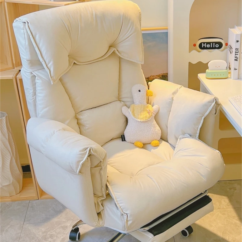 

Luxury Adjustable Office Chair Back Support White Ergonomic Office Chair Recline Mobile Sillas De Oficina Furniture Accessories