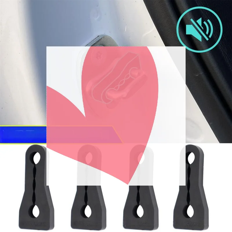 4Pcs Universal Car Door Lock Damper Buffer Easy Install Vibration Reduction Seal Gasket for Car Modification 2004-2024