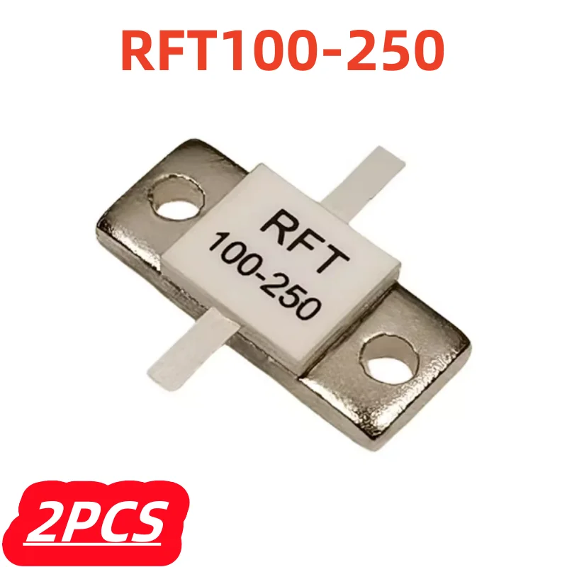 2Pcs/lot 100% New RFT100-250 250 Watts 100 Ohms RF resistor / 250W 100R Flange mounting resistors Double lead Origianl