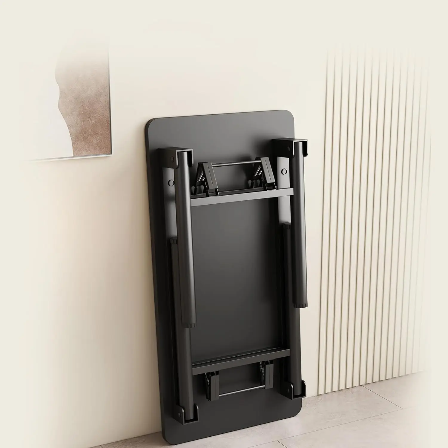 طاولة دراسة مكتب الكمبيوتر لا تتطلب التجميع، طاولة قابلة للطي لتوفير مساحة الكمبيوتر للمكتب المنزلي