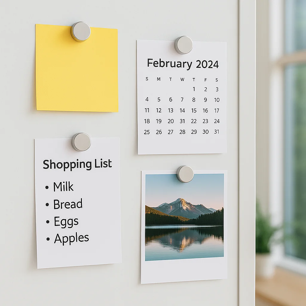 مغناطيس صغير، مغناطيس ثلاجة 10 × 2 20 × 2 مم، مغناطيس دائري للثلاجة، سبورة بيضاء، لوحة في المنزل، المطبخ، المكتب