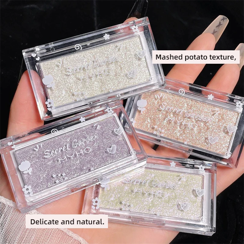 Highlighter Mashed Potato Texture Diamond Highlighter Powder Not Dry Glitter Face Contour Shimmer Illuminator Makeup Cosmetics