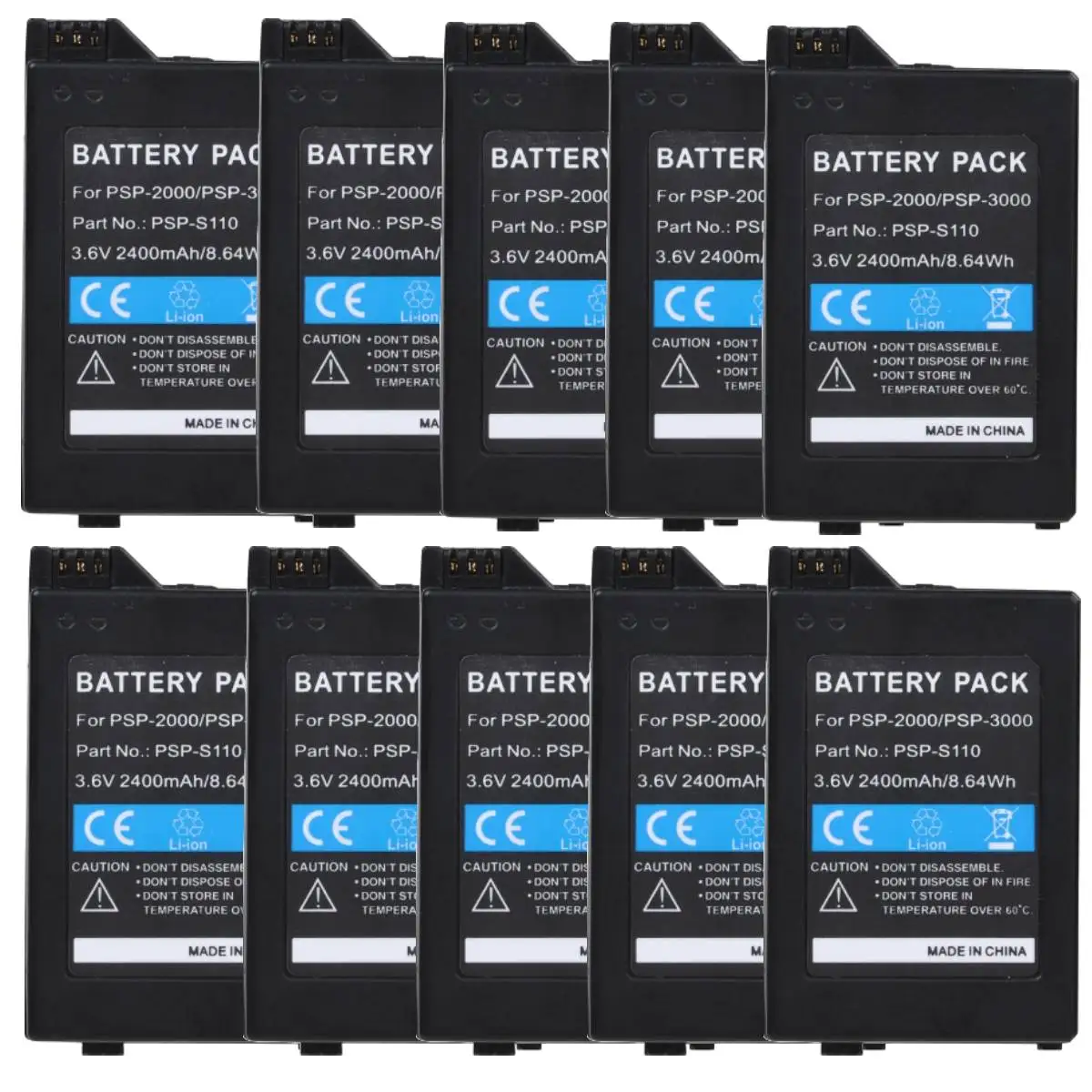 Batmax PSP-S110 PSP-2000 PSP-3000 Battery for Sony PSP-2001 PSP-2002 PSP 3010 PSP Lite, PSP Silm Playstation