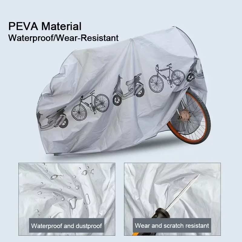 Waterproof Bicycle Gear Raincover Outdoor Sunscreen Motorcycle Bike Cover MTB Case Protector Essential Bike Accessory