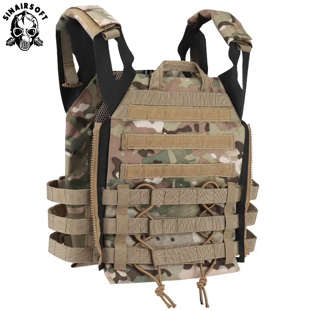 

SINAIRSOFT JPC Tactical Vest 2.0 Jumpable Plate Carrier Lightweight Combat Hunting Zip-on Molle Airsoft Paintball Hunting Vest