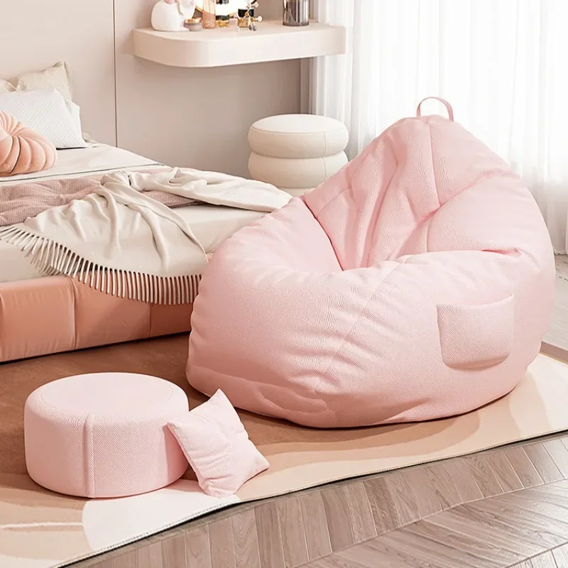 Minimalist Yellow Living Room Sofas Christmas Halloween Relax Small Bean Bag Sofas Ergonomic Reading Muebles Bedroom Furniture image 2