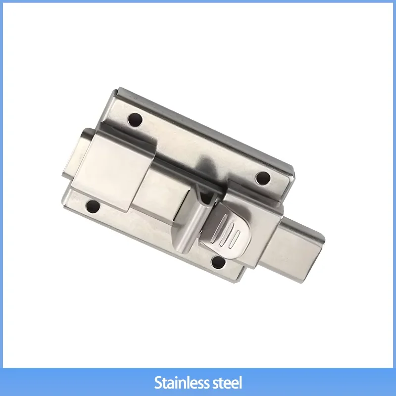 

Sliding Square Bolt External Impact Door Lock Bolt 304 Stainless Steel For Industrial Equipment Door Lock