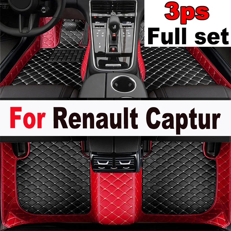 

Custom Car floor mats for Renault Captur 2014 2015 2016 2017 auto foot Pads automobile carpet cover