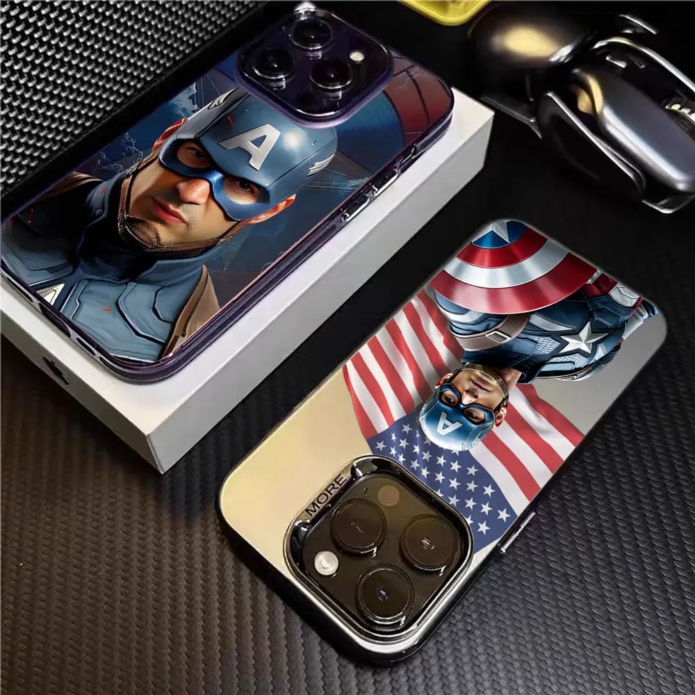 مارفل كابتن أمريكا A55 حافظة لهاتف سامسونج جالاكسي A56 A55 A54 A53 A52 A51 A73 A72 A71 A36 A35 A34 A33 5G غطاء هاتف مقاوم للصدمات