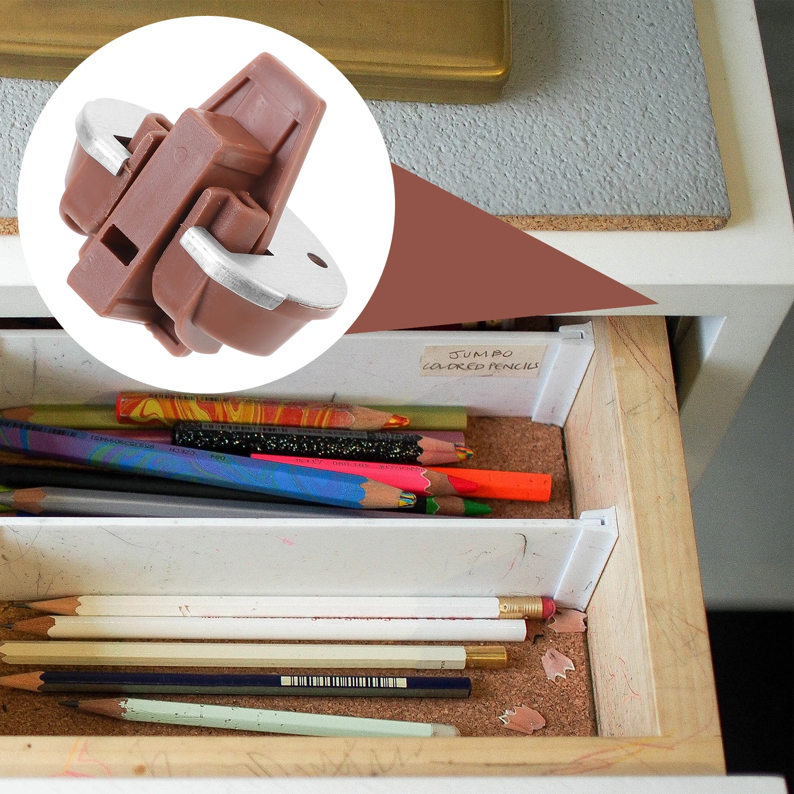 

5 Sets Drawer Slides Replacement Parts Heavy Duty Vanity Dresser Undermount Bottom Center Mount Guides Rails Stoppers Plastic