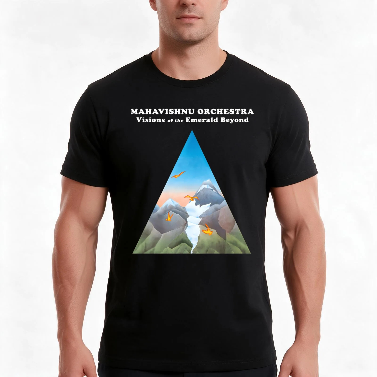 Mahavishnu Orchestra Of The Song T-Shirt, Summer Casual Cotton Tee, Oversized Streetwear Tops, Vintage Graphic Print