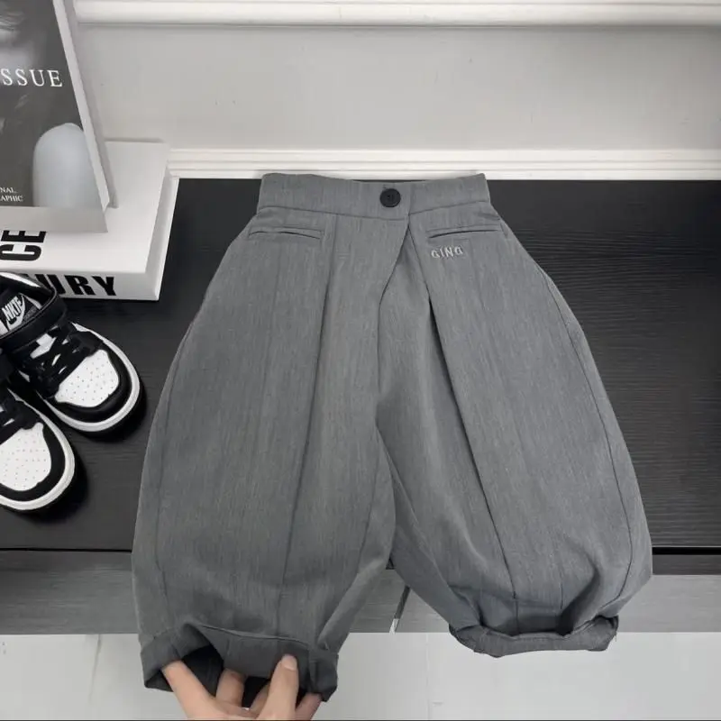 

Boys' Pants Spring and Autumn New Children's Casual Pants Loose Western Pants Korean Edition Trousers