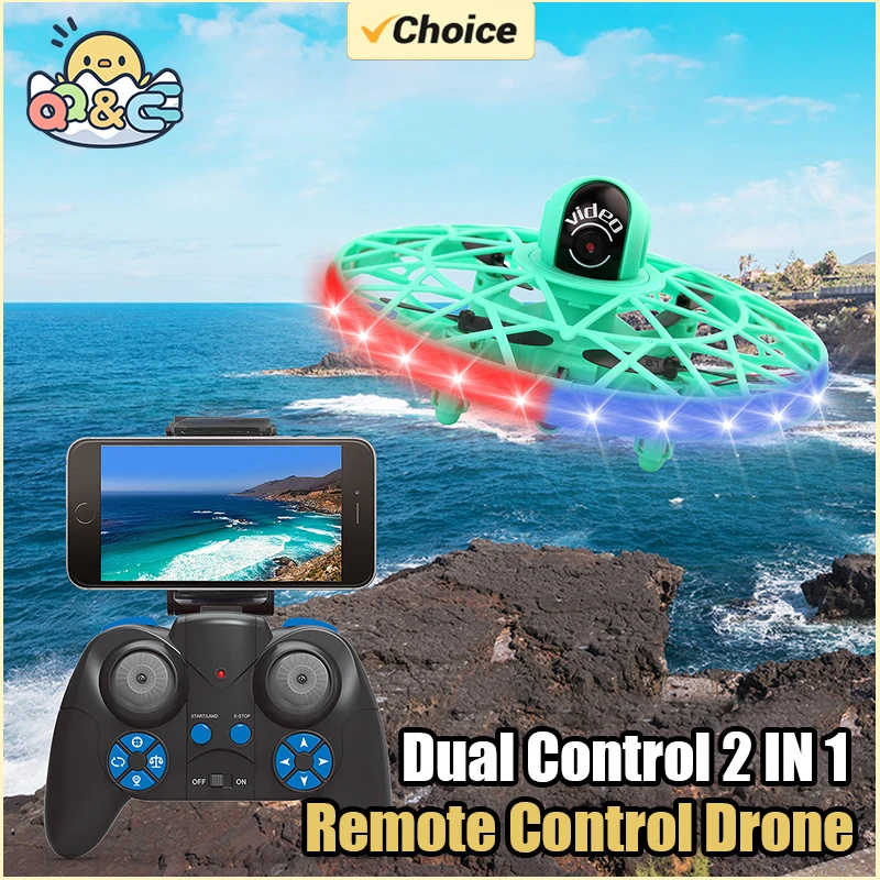 2.4G Aerial Sensing Ball RC Drone Camera with Light UFO Remote Control Aircraft Helicopter Flying Machine Toys for Boy Kids Gift