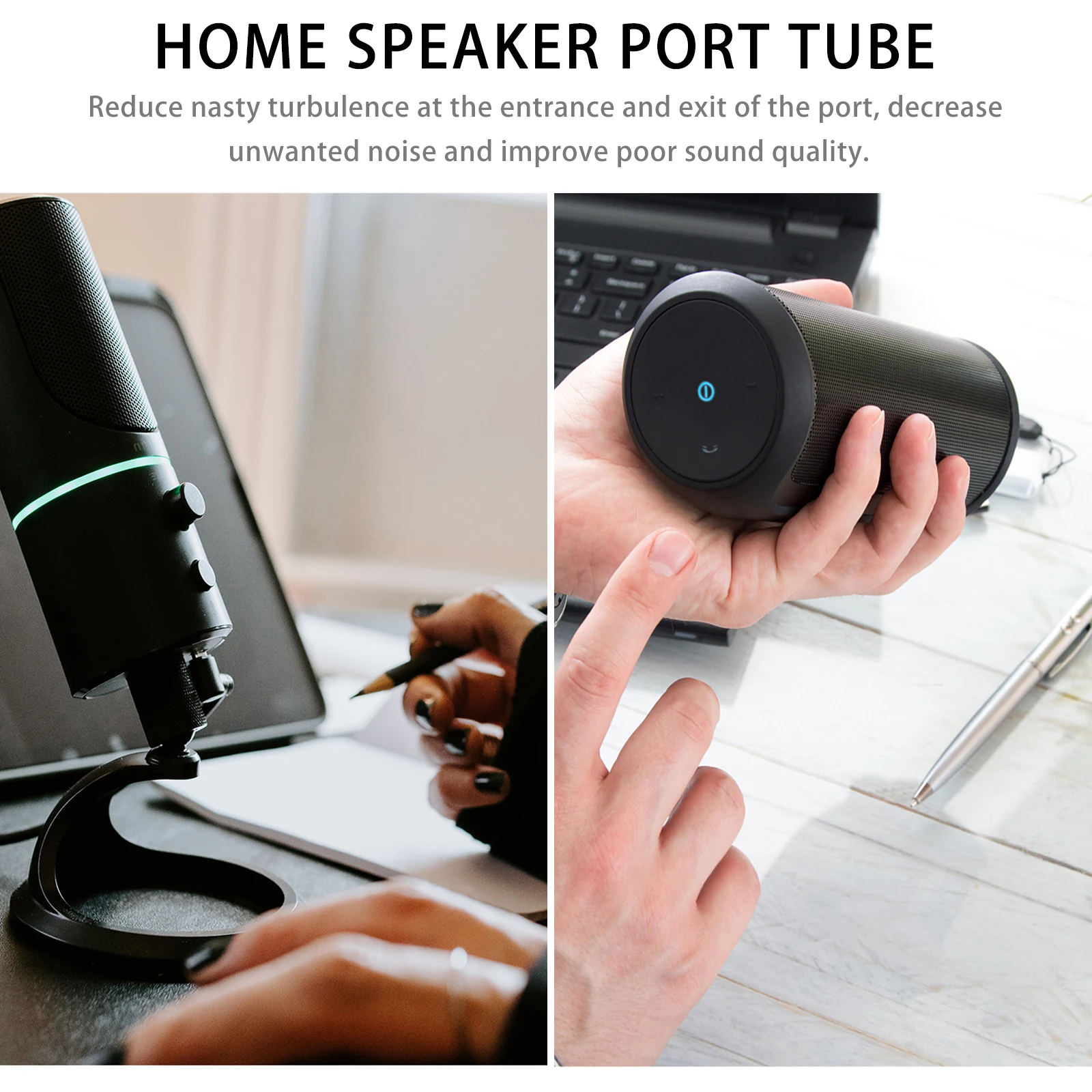 

5pcs Speaker Port Tubes For Home Car Bass Enhancement Low Frequency Output Noise Reduction Compatible With Speaker Cabinet Voice