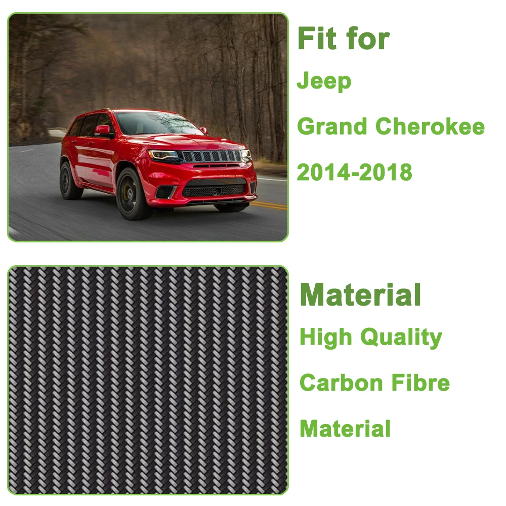 Car Central Control Navigation Decoration Frame Cover Trim for Jeep Grand Cherokee 2014 2015 2016 2017 2018 Interior Accessories