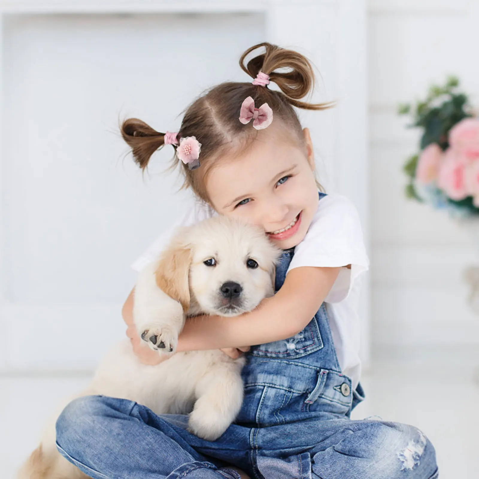 

4 Pcs Baby Clips Toddler Accessories Lovely Shape Lightweight Comfortable Girls Hair Barrettes Fine Thick Hair