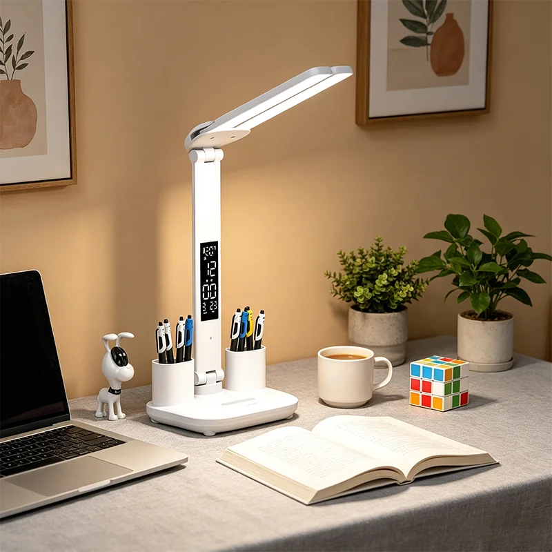 Led Desk Clock - LED Dimmable Dual Head LED Clock