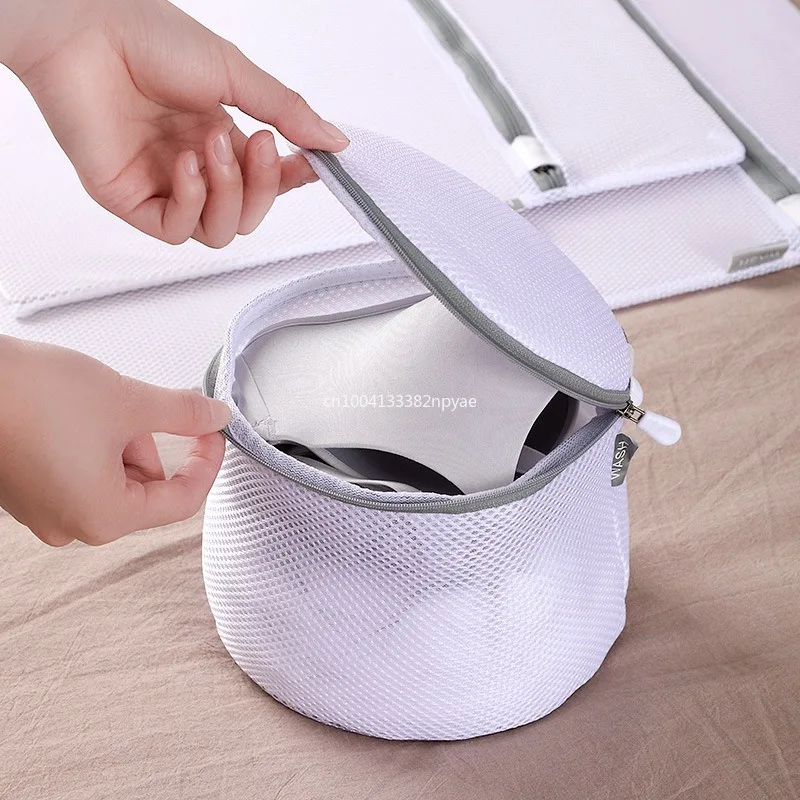 1 قطعة S/M/L/XL انغلق شبكة غسل أكياس قابلة لإعادة الاستخدام الخشنة صافي طوي رشاقته أكياس الغسيل لغسالات الملابس الداخلية أكياس الصدرية