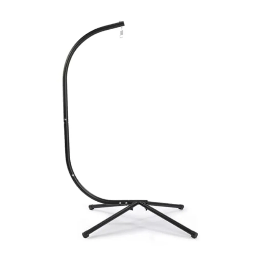 

ONCLOUD Hanging Chair Stand Only Elegant Solid Steel Hammock Chair Stand C Frame Swing Stand for Egg Chairs Macrame Hanging Cha