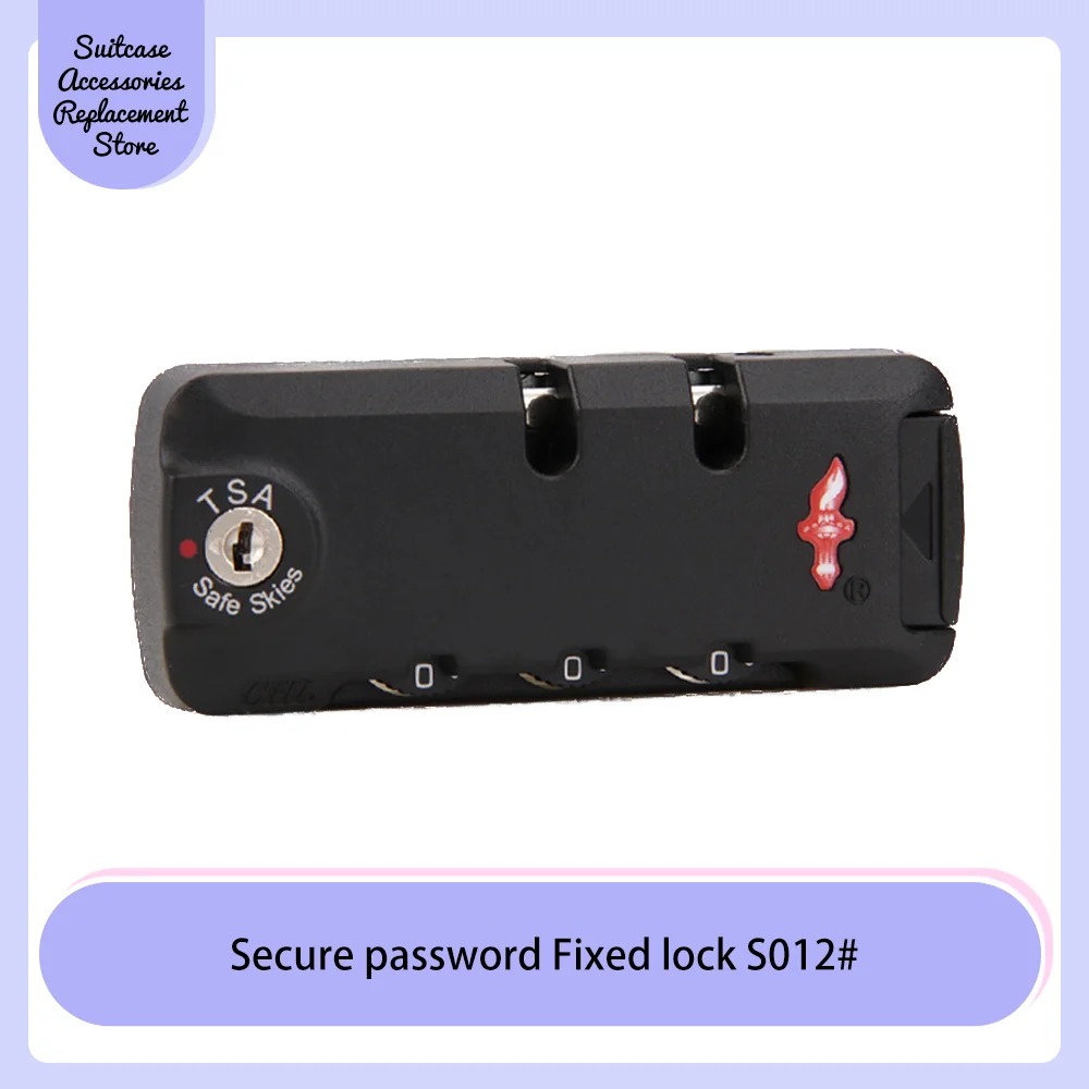 Manufacturers direct sales suitcases with luggage bags, TSA customs lock, senior black fixed lock, luggage combination lock