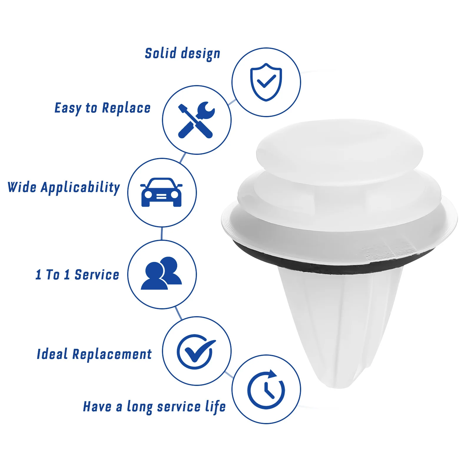 

100 pcs Panel Clips Car Door Trim Retainer Fastener Wear-Resistant Auto Parts For Car Accessories Door Panel Fastener Clips