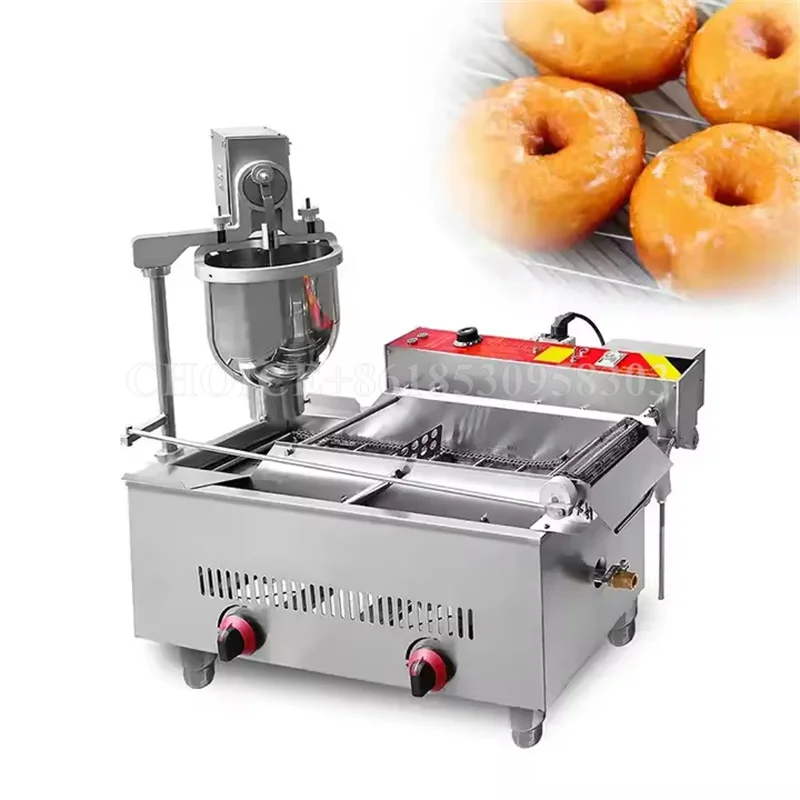 Industrial Gas Electric Heating Dual-Use Doughnut Maker Machine Automatic Donuts Making Machine Commercial Doughnut Maker