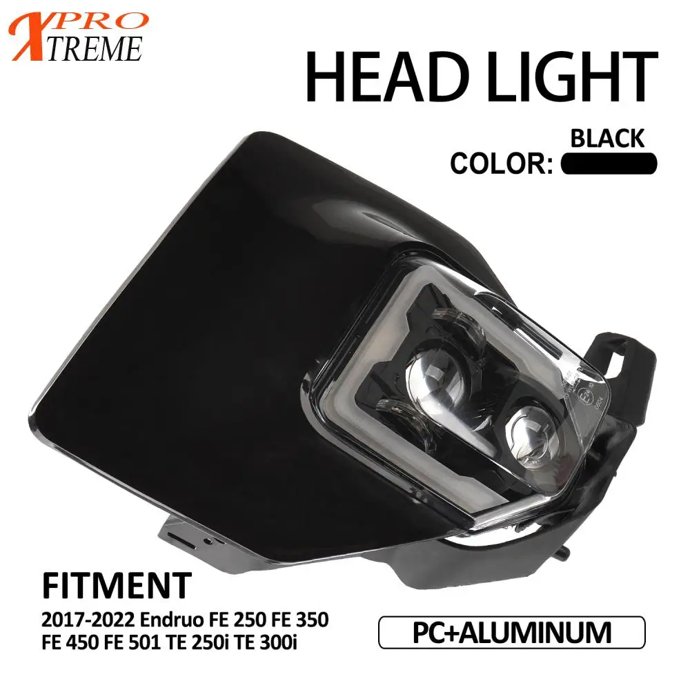 

New Motorcycle Aluminum LED Headlight Headlamp Head Lamp Light For Husqvarna FE 250 350 450 501 TE 250i 300i Endruo 2017-2022