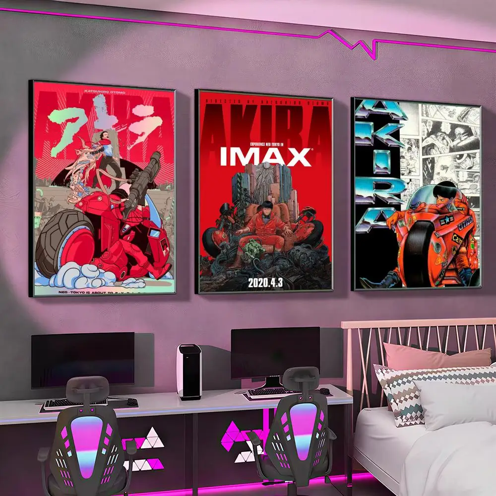 Anime A-Akira hot cool Poster Versatile HD Waterproof Wall Art Self-Adhesive Decor for Any Space Ideal Gift