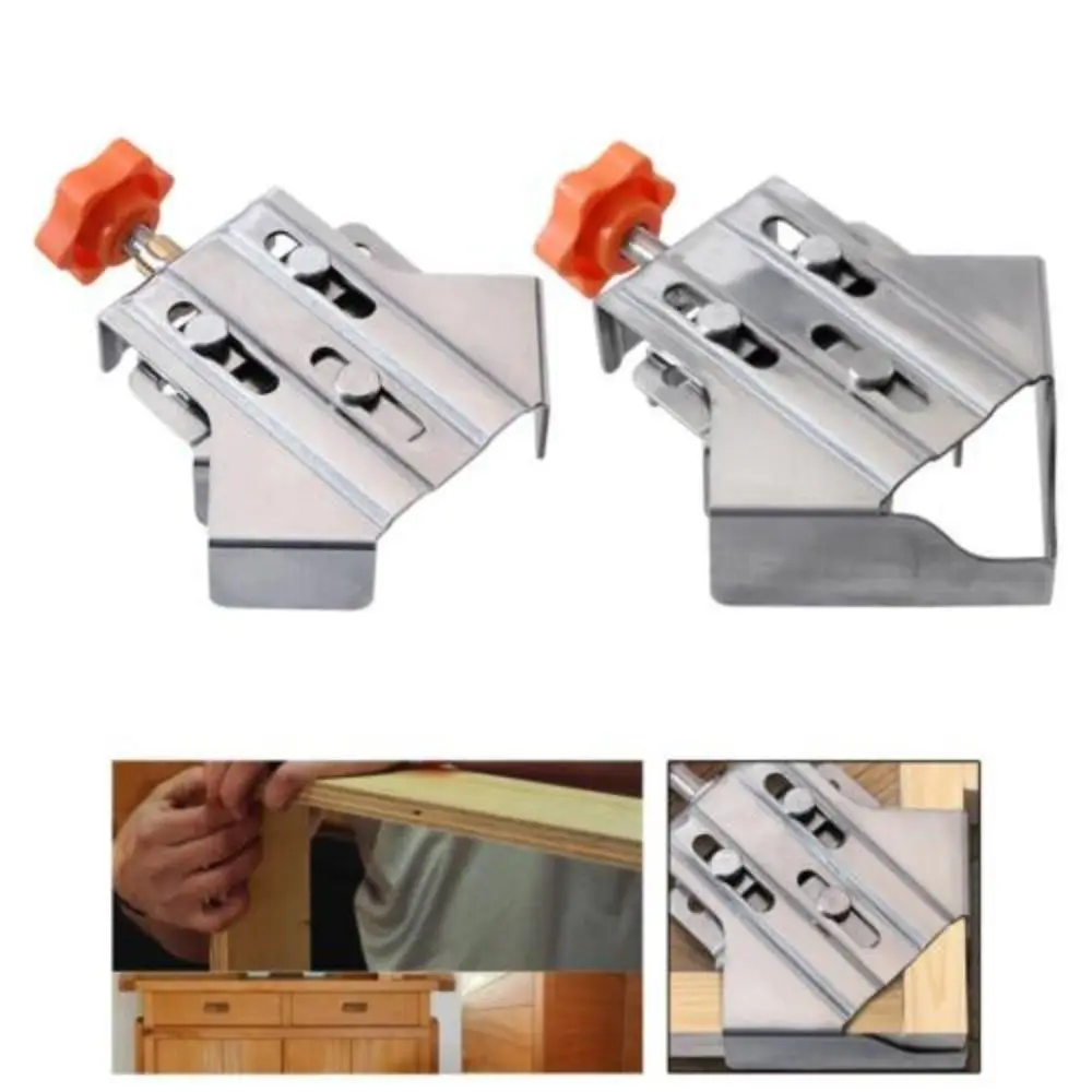 New Stainless Steel Right Angle Clip 90 Degree Firm Clamping Corner Clamp Wood Tools Right Angle Clamps