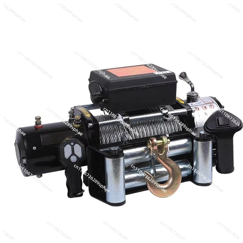 Electric winch 12V off-road vehicle self-rescue 24V small crane truck electric hoist 3 tons car lifting winch